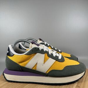 New Balance Yellow Olive Women's Retro Runner with White 'N'